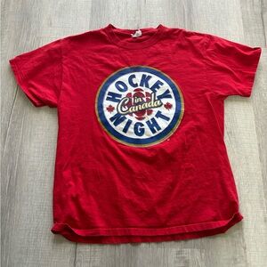 Vintage Budweiser Red HockeyT-Shirt